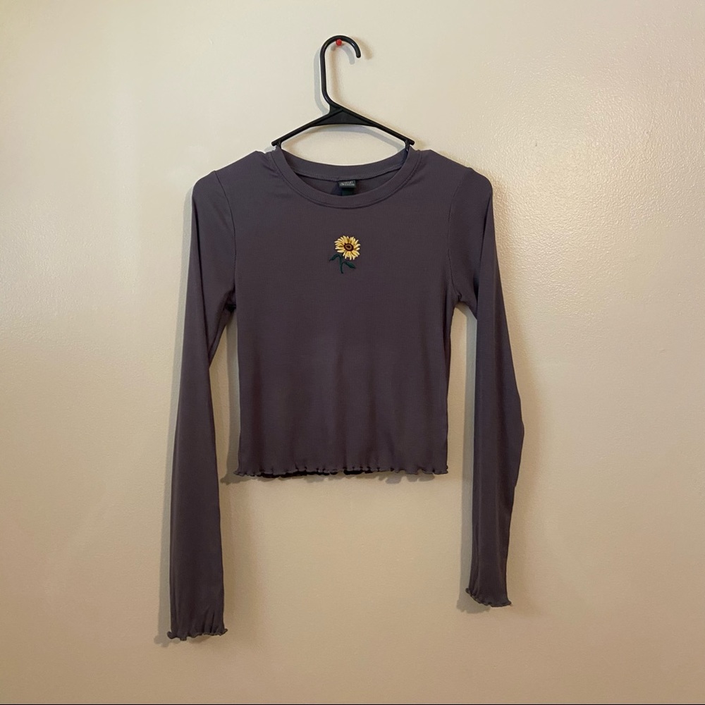 Wild Fable. Knitted Crop Top.